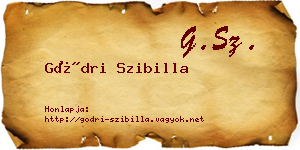 Gödri Szibilla névjegykártya